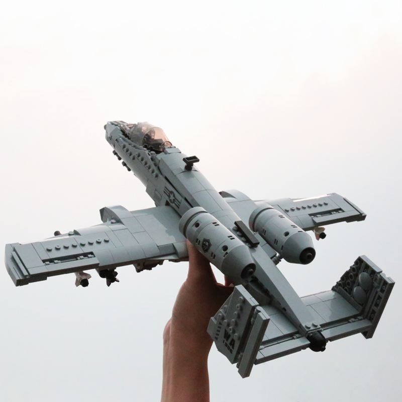 米軍 A-10 戦闘機ビルディングブロック腕車両モデル新型装甲サンダーボルト II 飛行機レンガ男の子のおもちゃ