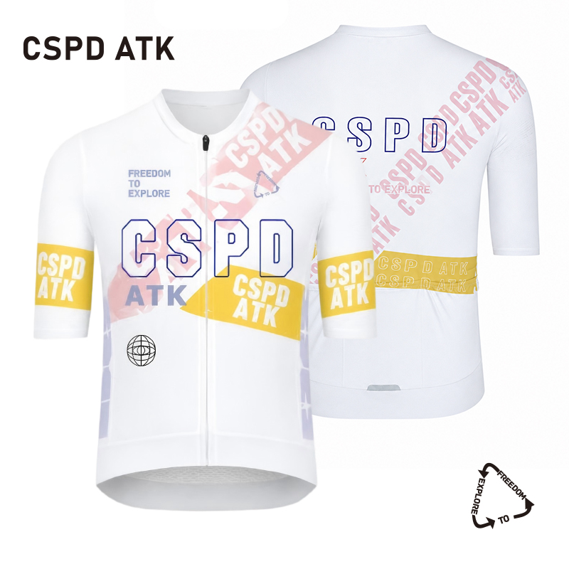 2026 新 CSPD ATK サイクリングスポーツウェアメンズ夏超薄型日焼け止めサイクリングジャージプロチームサイクリング機器