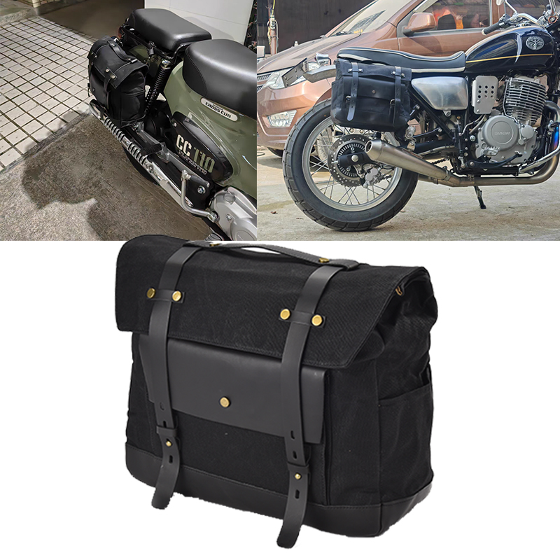 オートバイサイドバッグスポーツスターソフテイルダイナクルーザーバイクモトクロスバッグユニバーサルサドルバッグバイク荷物
