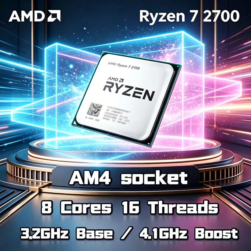 AMD Ryzen 7 2700 R7 2700 3.2 GHz 8 コア 16 スレッド 16M 65W CPU プロセッサ YD2700BBM88AF ソケット AM4 バルク
