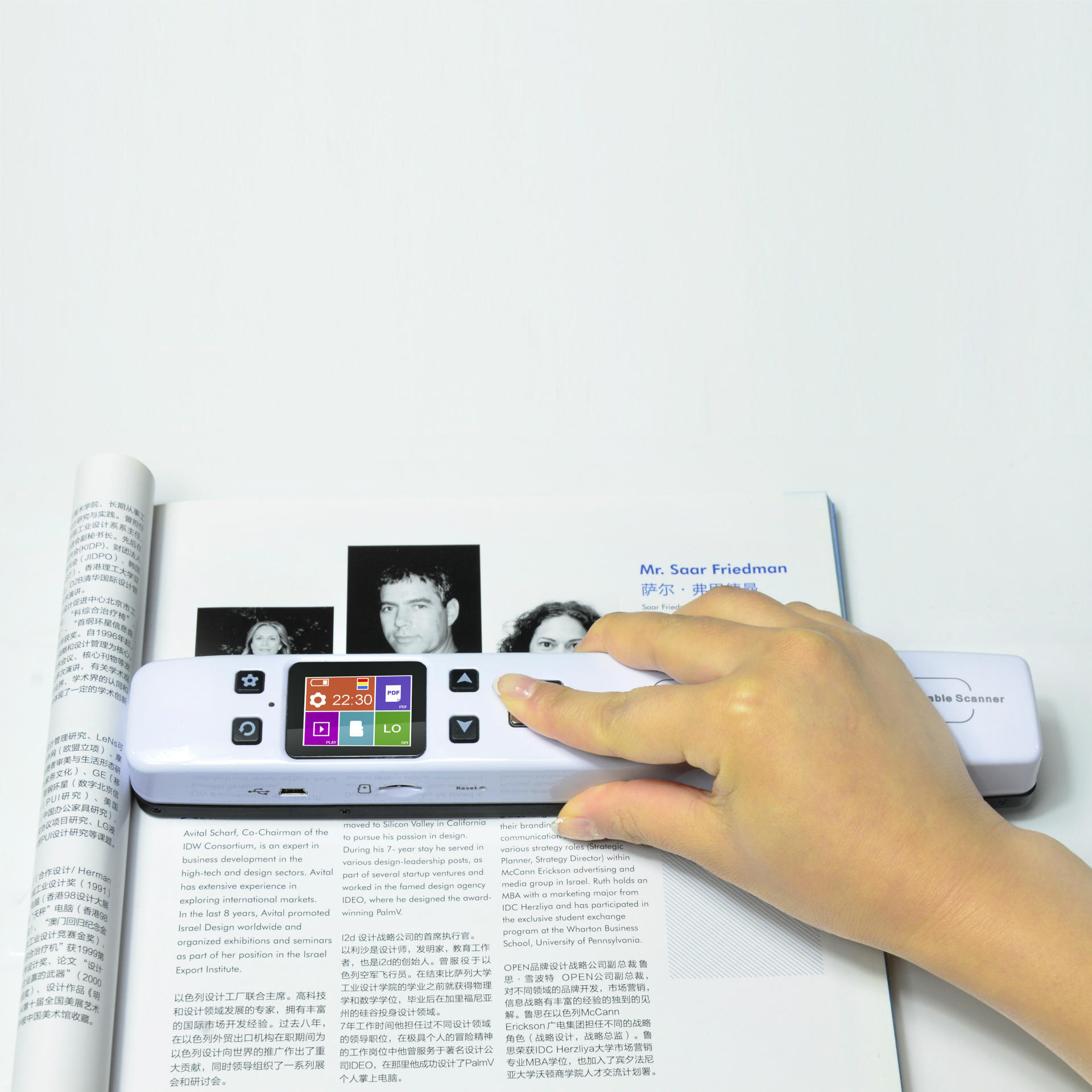 IScan A4 サイズ ワイヤレス Wifi ポータブル スキャナー 1050 DPI プリンターとスキャナー ドキュメント写真レシート本用