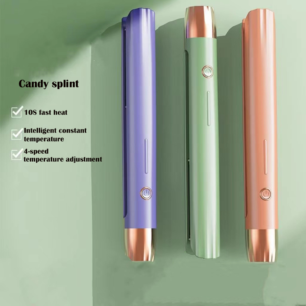 2 in 1 Hair Iron High Quality flat iron Straightening hot comb mini professional hair straightener & Curling Iron Styling Tools