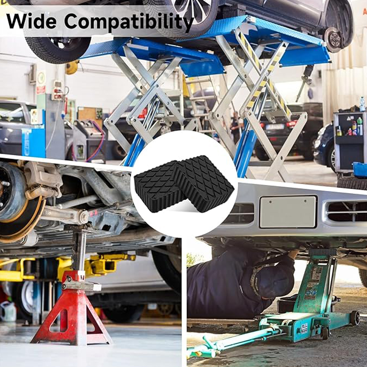 車のリフティングゴムジャッキパッドダンピングと高めの保護自動車修理用品リフトエレベーター