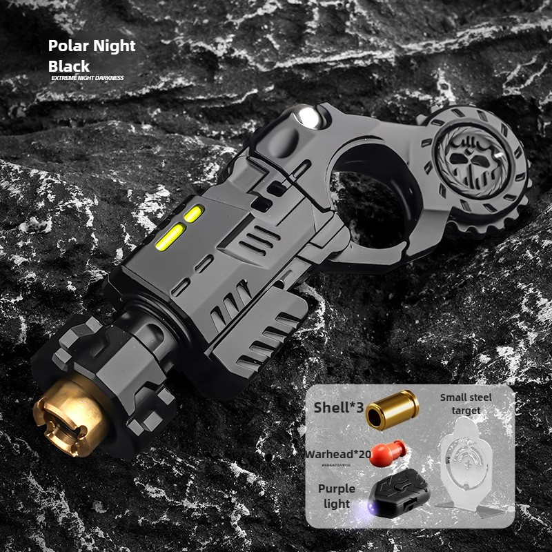 シェル排出金属合金おもちゃの銃リアルな楽しい射撃ストレスリリーフ感覚玩具ピストル EDC オフィスデスクガジェットギフトティーン向け