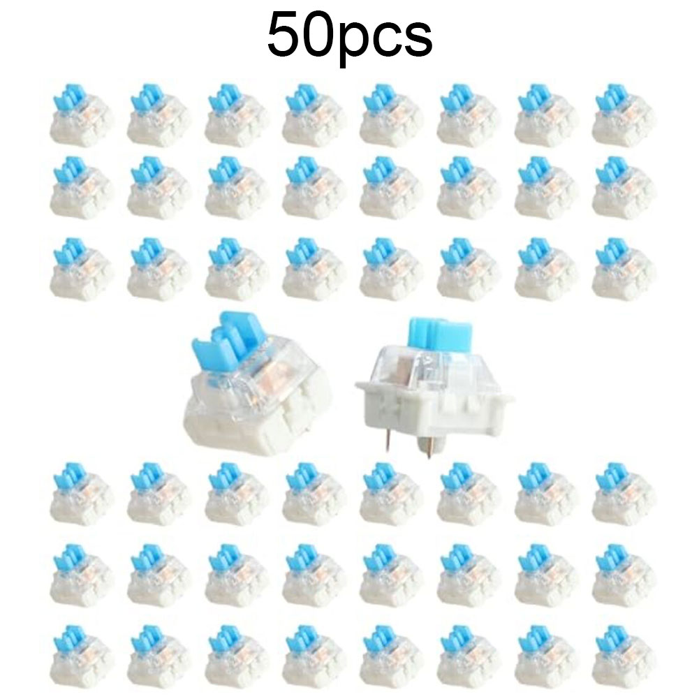 50 個キーボードスイッチキーボードクリッカーキー交換 3 ピン触覚スイッチ 2 KA プラスチック電気機器ツール