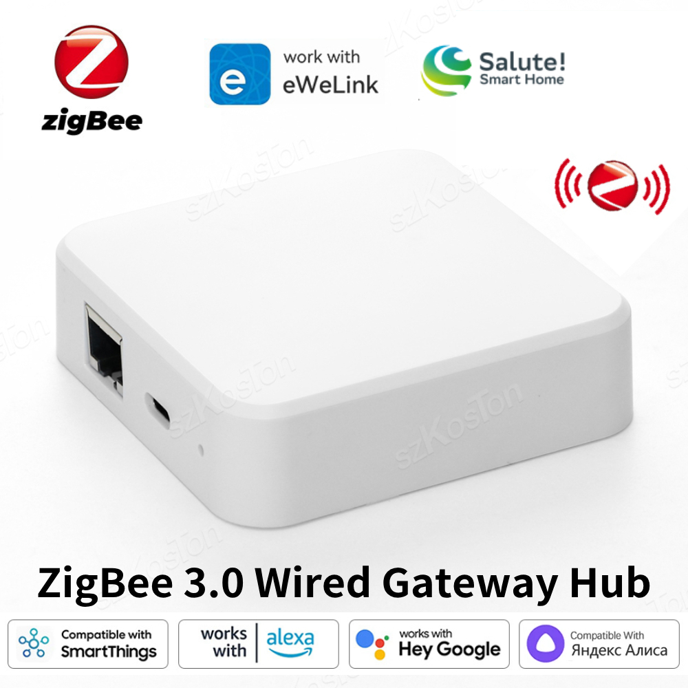 eWeLink アプリ ZigBee 3.0 ワイヤレス ゲートウェイ ハブ スマート ホーム オートメーション ブリッジ 音声コントロール Alexa と連携 Google アリス敬礼