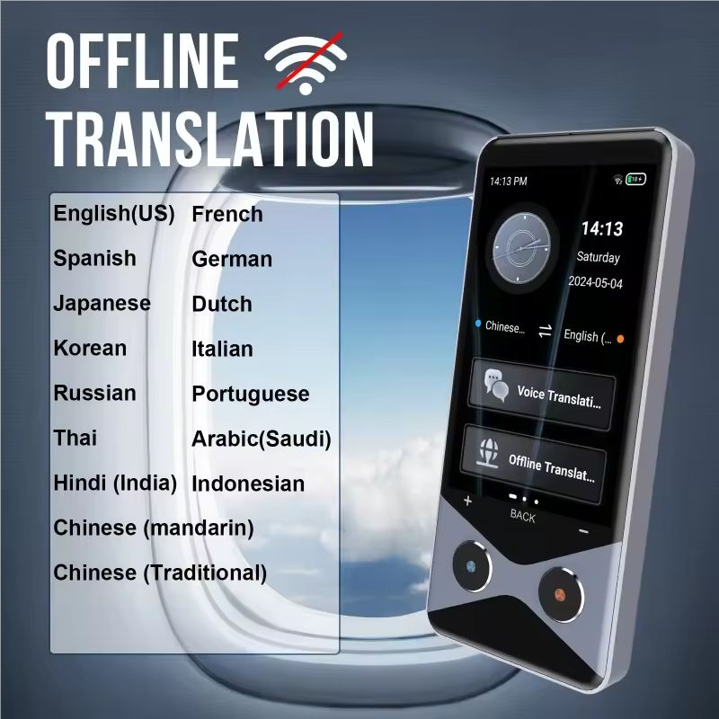 AI 4G Intelligent Translators 150 Language with Real-time Online Offline Translation Capabilities Including Photo Translation