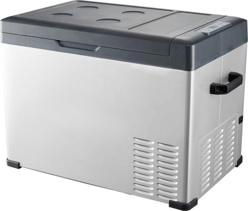 キャンプメタルカー冷凍庫 12V ポータブル車冷蔵庫クーラー家庭用車 AC DC デュアルユース冷蔵庫電気冷凍庫