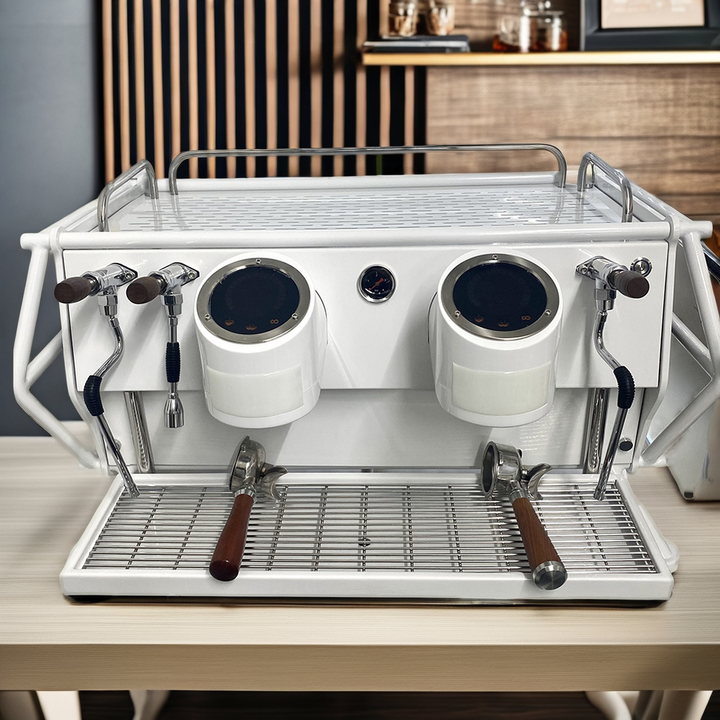 プロの商業ダブルヘッドグループエスプレッソコーヒーマシン電気イタリアコーヒーメーカー水ボーイ