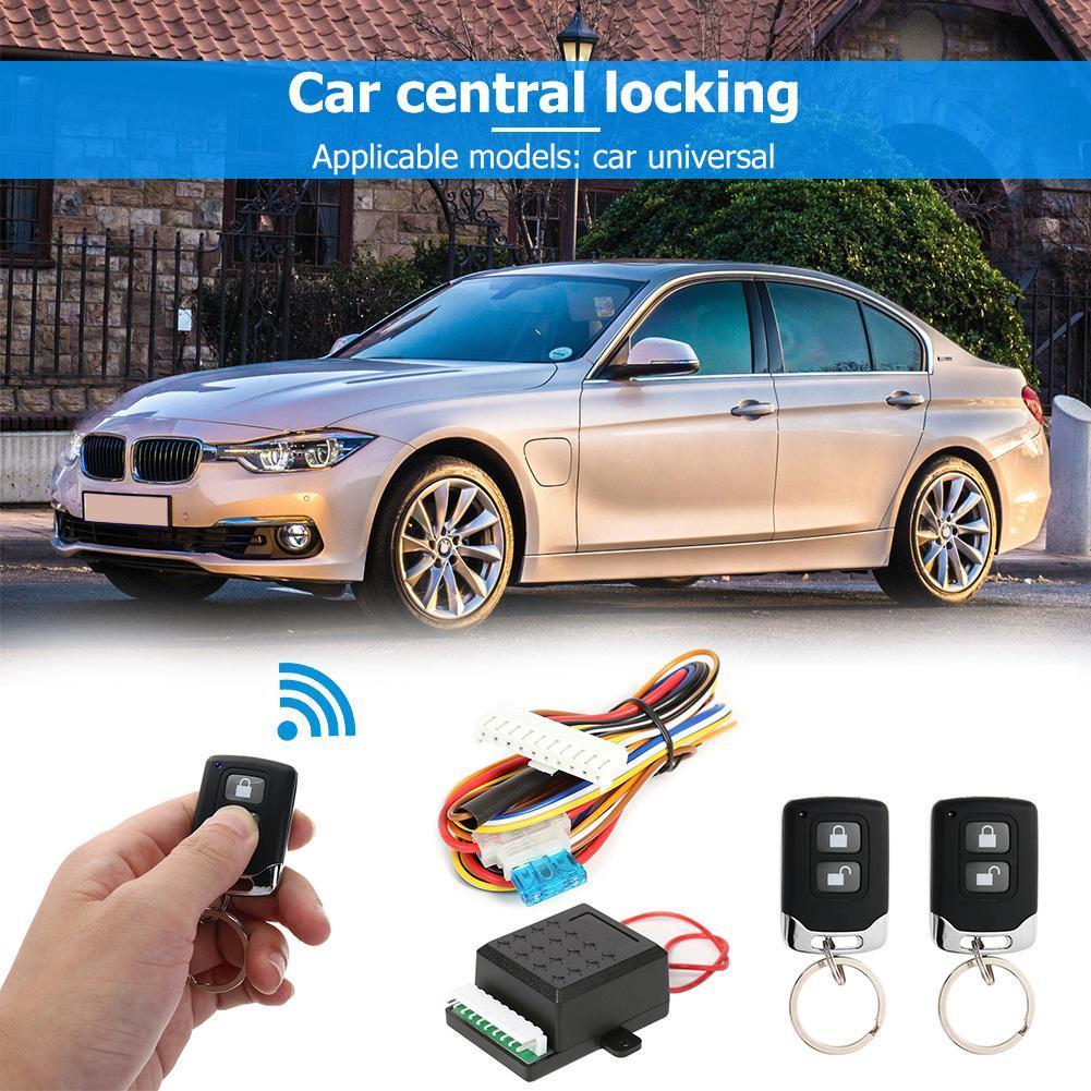 12V ユニバーサル車のリモコンドアロックキット車両キーレスエントリー警報システム盗難防止ポータブルリモコン Kit401/T242