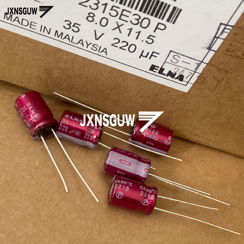 20 個 ELNA RA3 16V 25V 35V 50V 100V 22UF 47UF 100UF 220UF 330UF 470UF 1000UF 85% パープルレッドローブオーディオ電解コンデンサ
