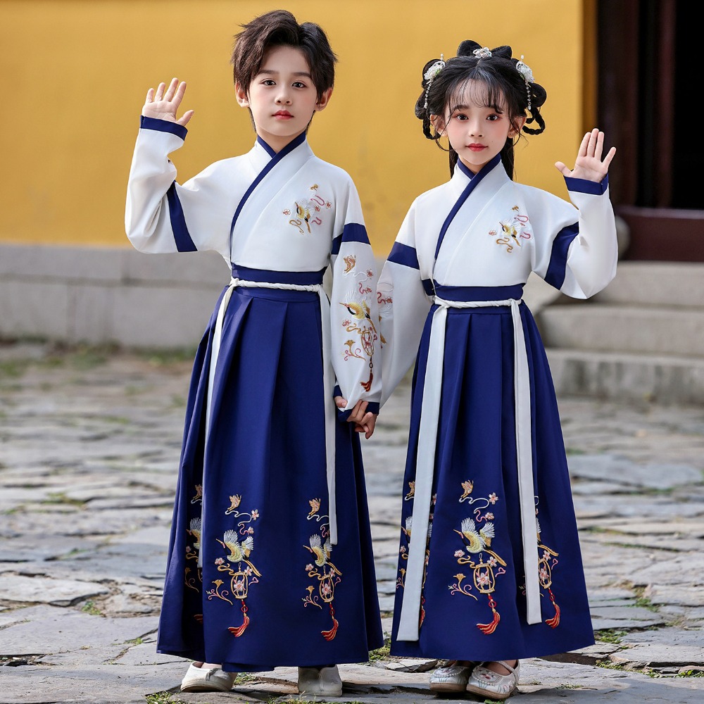 子供服中国漢服ドレス女の子服男の子セットエスニックスタイルパーティーコスプレパフォーマンス衣装子供服
