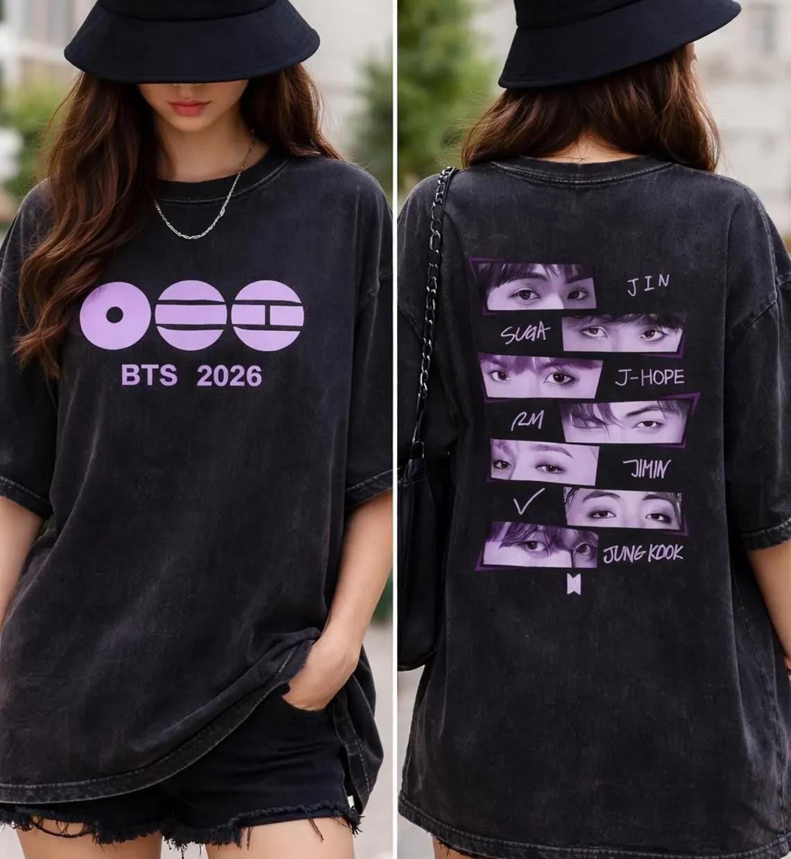 Kpop アリラン BTS 防弾少年団 Sonyeondan グラフィック Tシャツ K-POP ファンシャツ菅 2026 夏男性女性綿家族マッチング Tシャツ Y2K