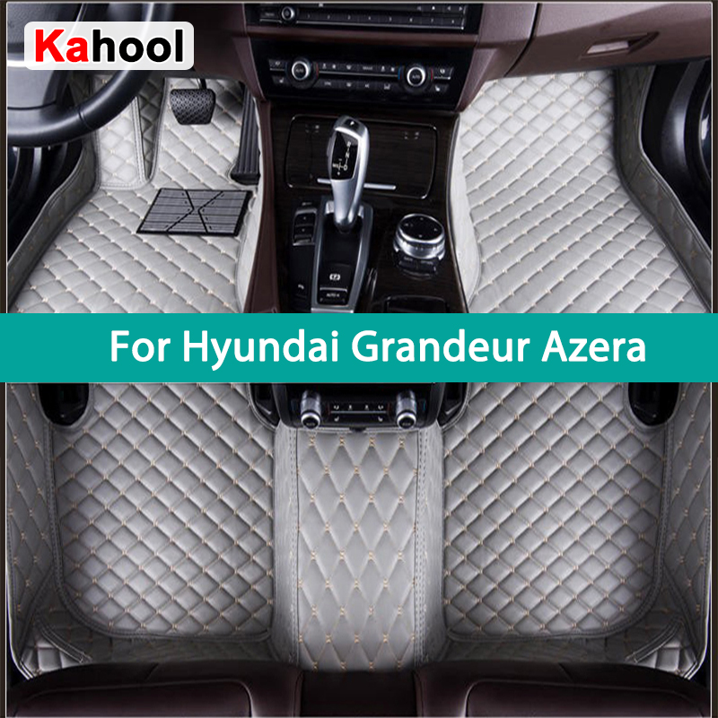 KAHOOL カスタム車のフロアマットヒュンダイグランドール Azera 自動車カーペットフットコシュ Accessorie