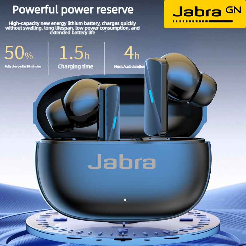 オリジナル Jabra TWS ワイヤレス Bluetooth イヤホン耳真スポーツヘッドフォン HiFi ステレオゲーム防水ヘッドセットマイク付き