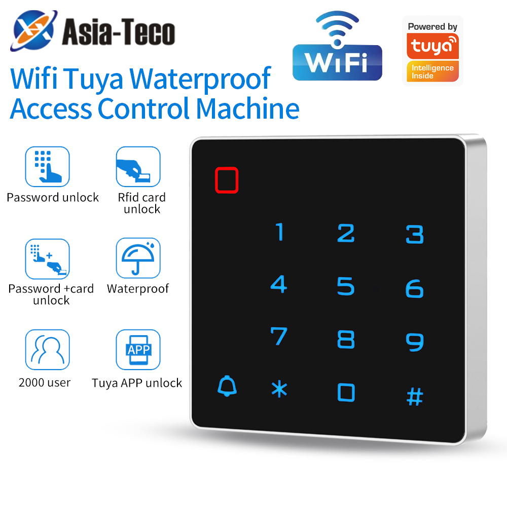 IP67 防水 WIFI サポート Tuya アプリアクセス制御パスワードキーボード ID RFID 125KHz 独立したアクセスカードリーダー