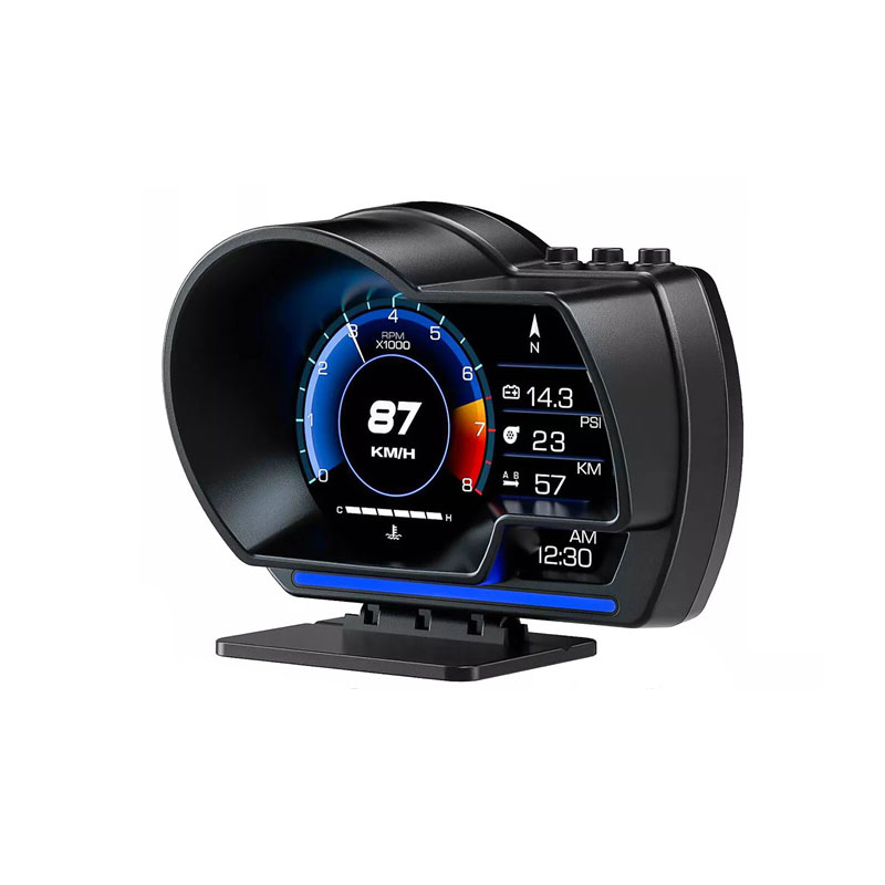 ユニバーサル OBD2 GPS スピードメーターヘッドアップディスプレイ HUD P6 多機能ゲージ水温ターボ圧力カーアクセサリー
