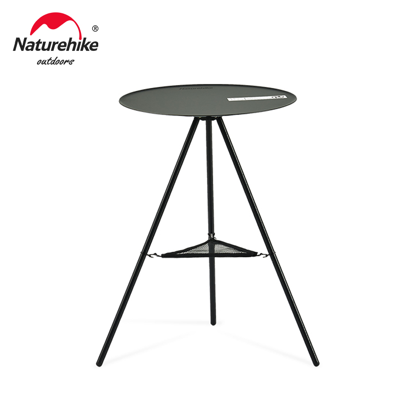 Naturehike 折りたたみテーブル アウトドア キャンプ ラウンドテーブル アルミ合金 コーヒーテーブル ポータブル 三脚ダイニングテーブル トラベルテーブル