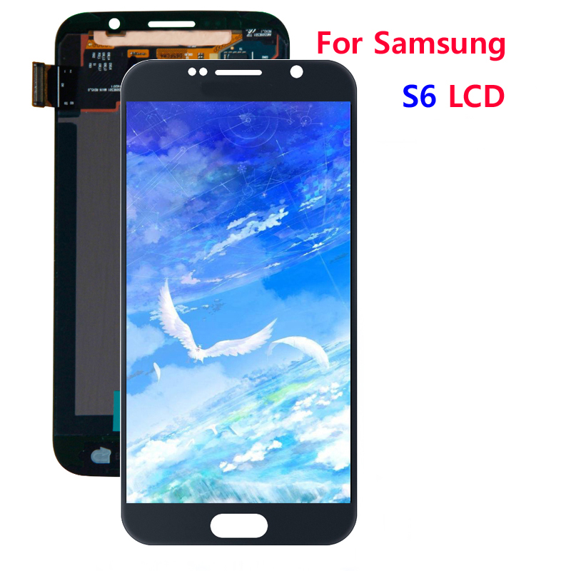 テスト済み液晶サムスンギャラクシー S6 G920 G920F Lcd ディスプレイタッチスクリーンデジタイザアセンブリの交換修理部品
