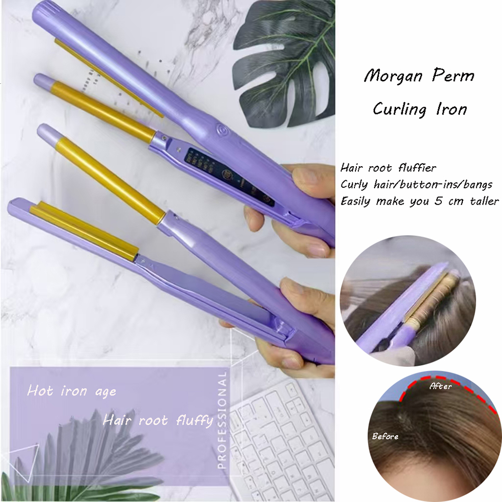 ハイトップふわふわパッド毛根ヘアアイロン波状ヘアアイロン多機能ラウンド電気ヘアアイロンストレートヘアアイロンツール