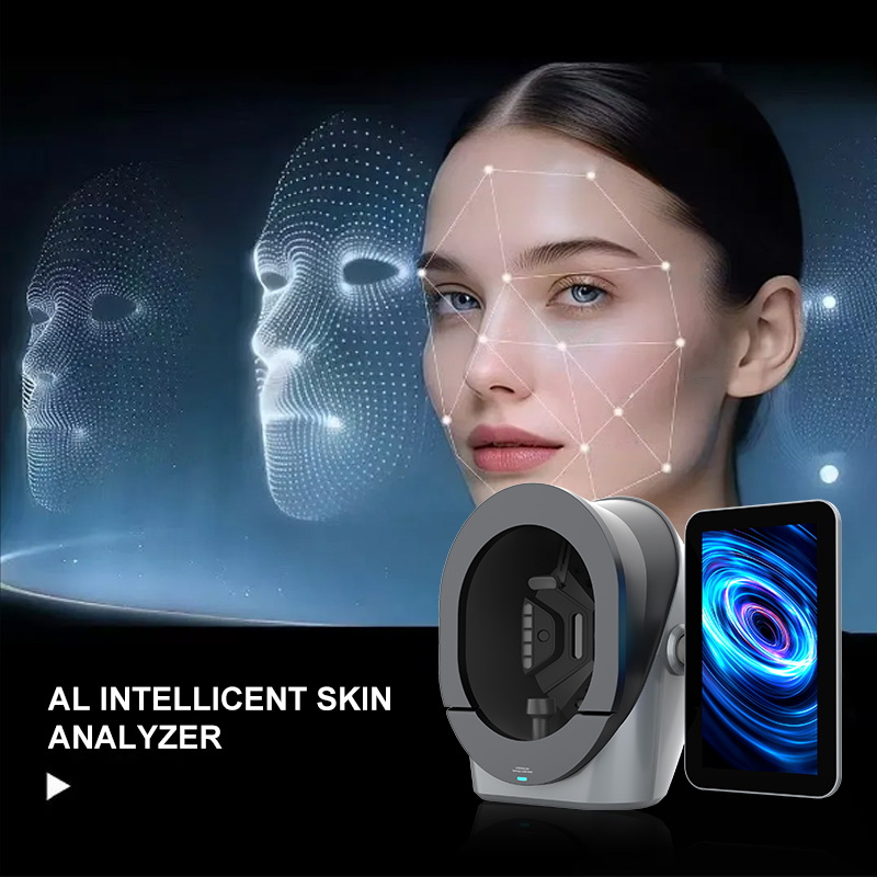 3D AI インテリジェント アナライザー、分析用 HD イメージング フェイシャル ケア テスター