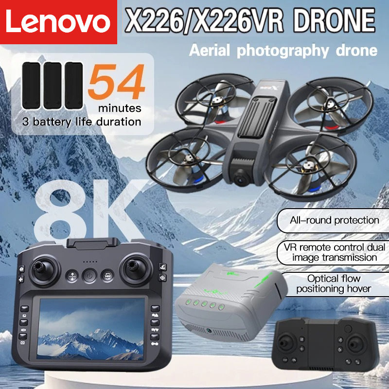 レノボ X226/X226VR ミニドローン 4K プロフェッショナルリモコンヘリコプター飛行機 RC Dron スクリーン付き Quadcopter おもちゃギフト子供のため