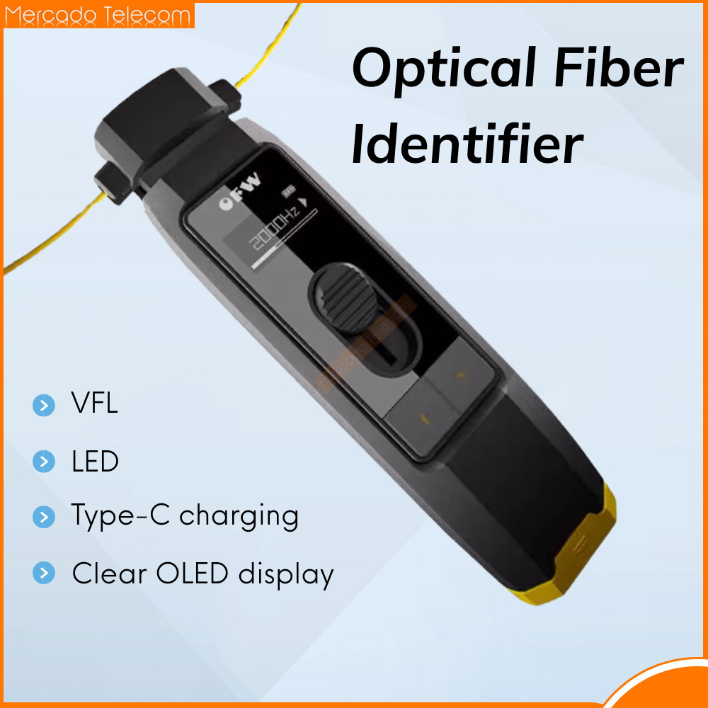 OFW FWD-01 視覚的障害探知機能付き光ファイバー識別器、ライブファイバー識別器、LED ライト、700-1700nm、SM MM