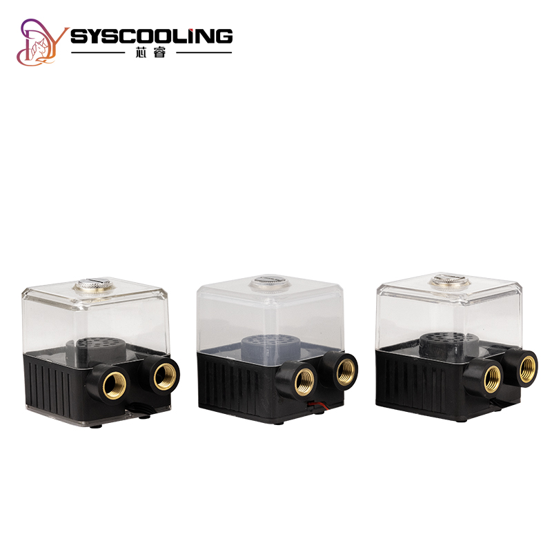 Syscooling 新型ポンプ SC-55A 水冷用ポンプ DC 12V ブラシレス 390L/H 揚程4.5メートル 150ml水タンク付き