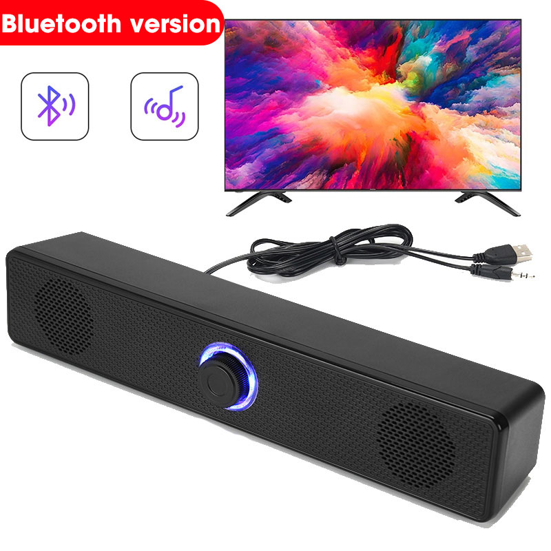 HOMEFISH BT5.0 サウンドバースピーカー有線ワイヤレスデュアルモード 9D サラウンドステレオ低音抗干渉 PC TV 電話ゲーム用