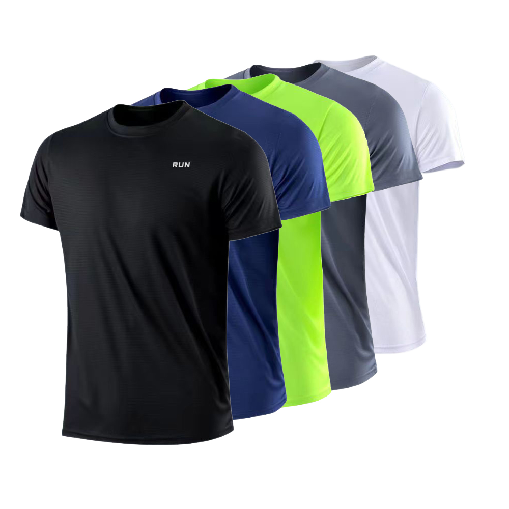 メンズ 速乾性 半袖 ジム ランニング 吸湿発散性 ラウンドネック Tシャツ トレーニング エクササイズ ジム スポーツ シャツ トップス 軽量