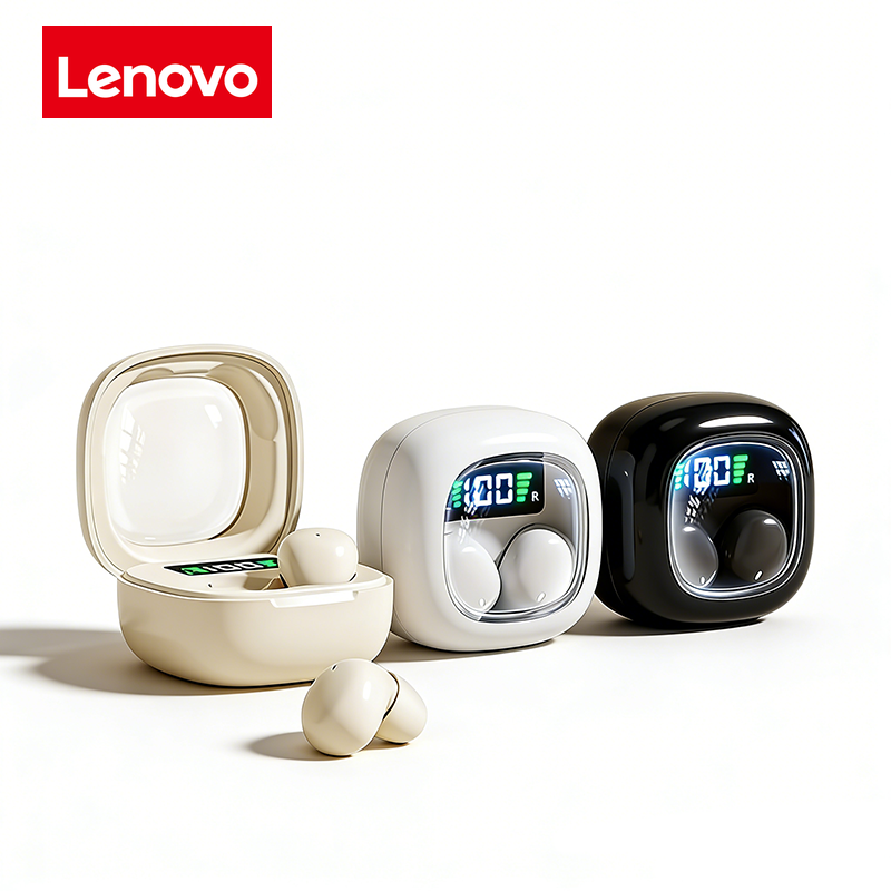 Lenovo Mini Invisible Wireless Sleep Earphones: コンパクトで目に見えないデザイン、低遅延のゲーム、睡眠、音楽用イヤホン。
