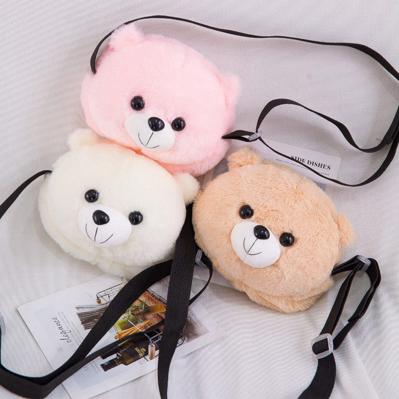 かわいいぬいぐるみテディベアバックパックかわいいクマのバックパックぬいぐるみクマのおもちゃ子供クロスボディバッグギフト子供のおもちゃ少女のため