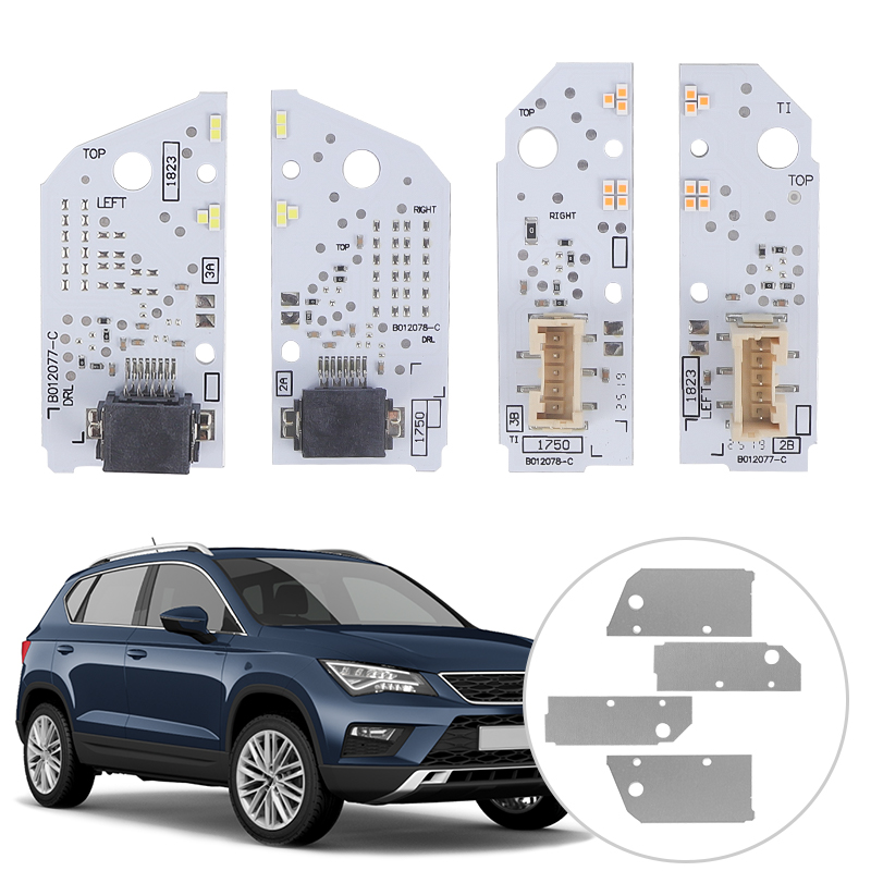 DRL LED ボードデイタイムランニングライトソース 575941476 575941475 Seat Ateca 2016-2020 Led ターンシグナルライトモジュールチップ