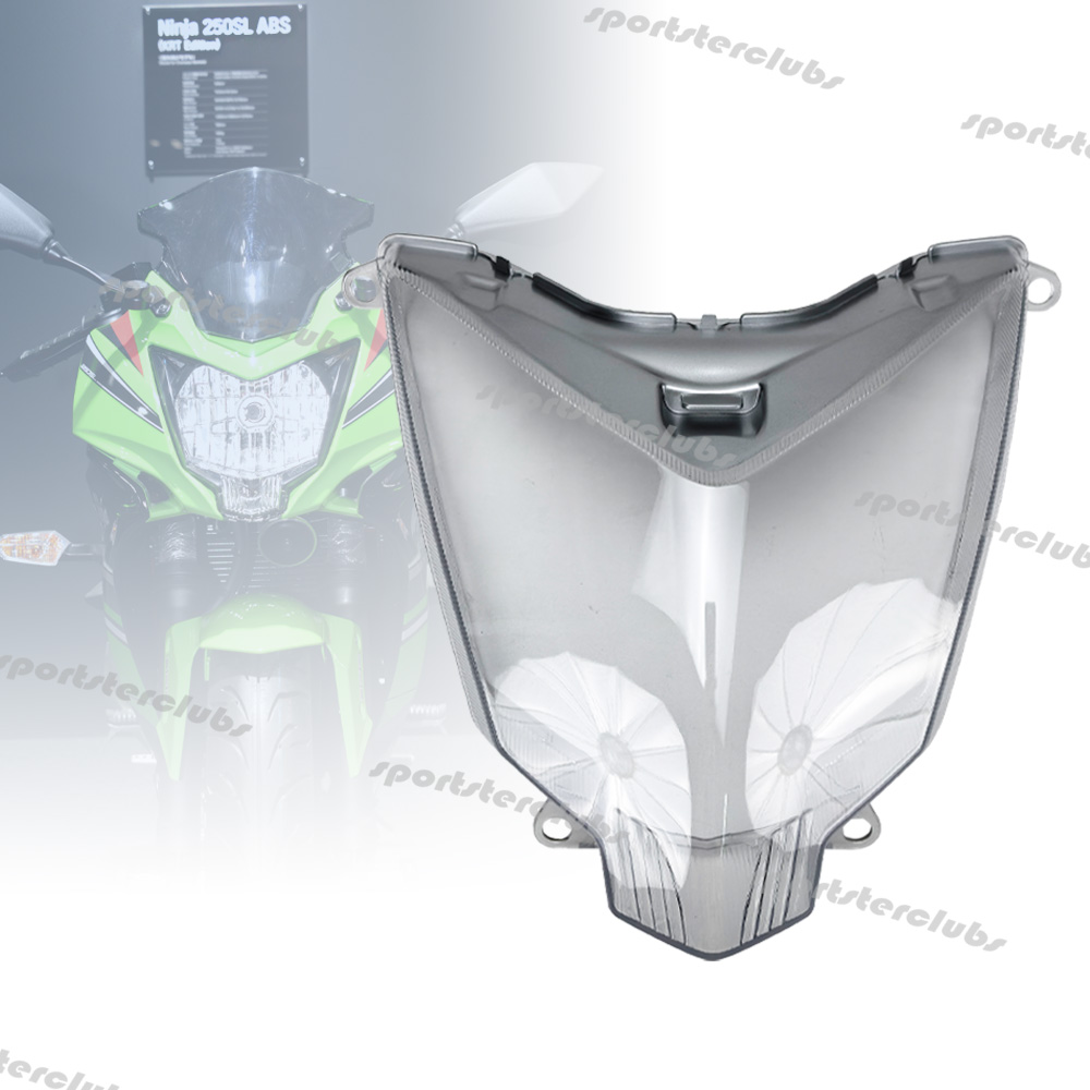 For Kawasaki Ninja 250SL 2015-2016 Ninja250SL Ninja 250 SL BX250 Motorcycle Front Headlight Glass Cover Headlamp Lens