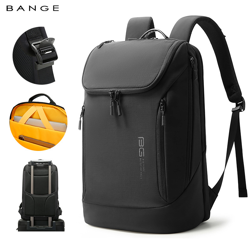 BANGE ホット販売新着ソフト軽量防水メンズカジュアルラップトップバックパック