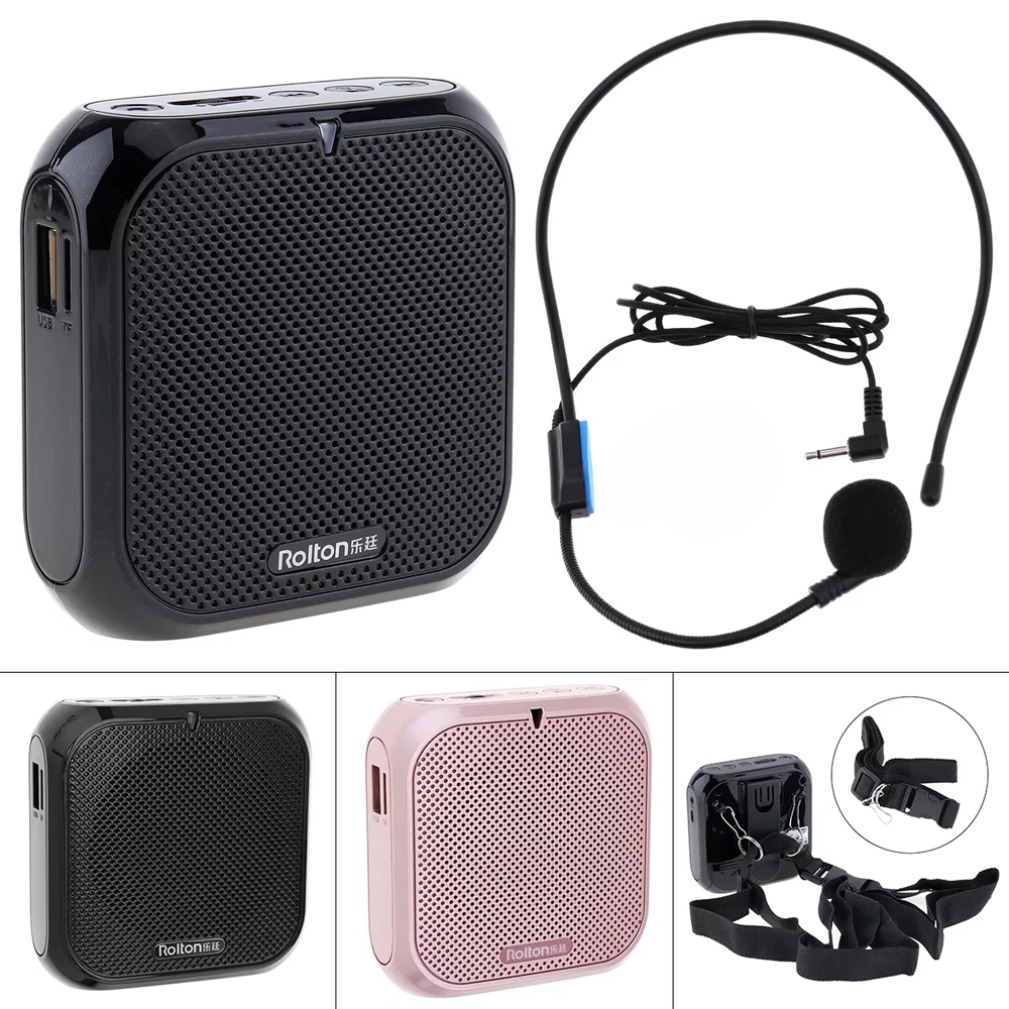 ヘッドウォーンマイク 拡声器 音声アンプ レコーダー マイクスピーカー オーディオ ミニ 有線 Mikrofon マイクサウンド バッテリーキット ヘッドセット