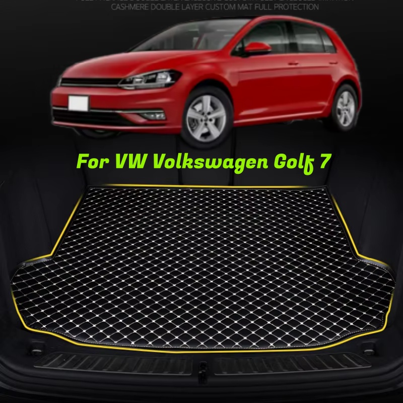 マイクロファイバーレザーカスタマイズされた車のトランクマット Auitcase マットカーインテリアアクセサリー Vw フォルクスワーゲンゴルフ 7 2020 2019 2018 2017