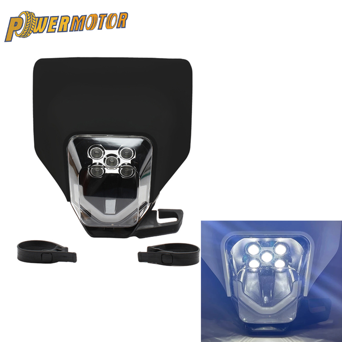 2017-2021 オートバイ LED ヘッドライトダートピットバイクヘッドランプエンデューロハスクバーナ FC FE TE TX FX TC 125 250-501