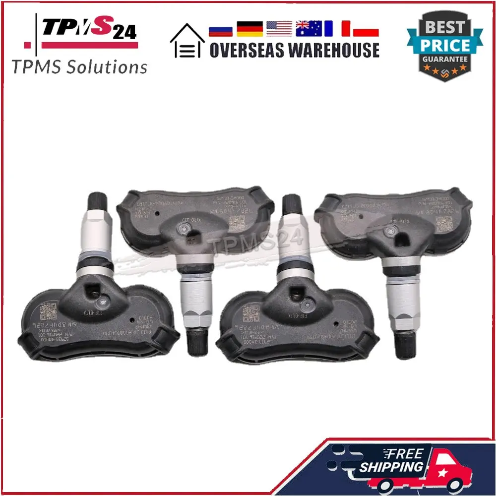 4 個 TPMS ヒュンダイジェネシスヒュンダイ Ix35 起亜 Sportage 434MHz TPMS センサータイヤ圧力センサー 52933-3M000 529333M000