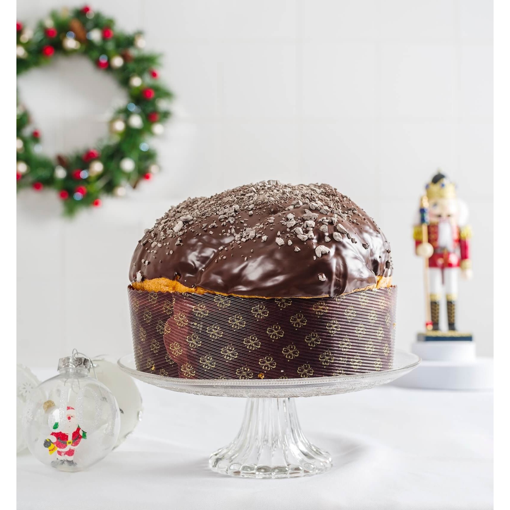 崇高なシチリア チョコレート パネトーネ ラウンド ケーキ クリーム充填クリスマス ギフト包装新鮮なスタイル