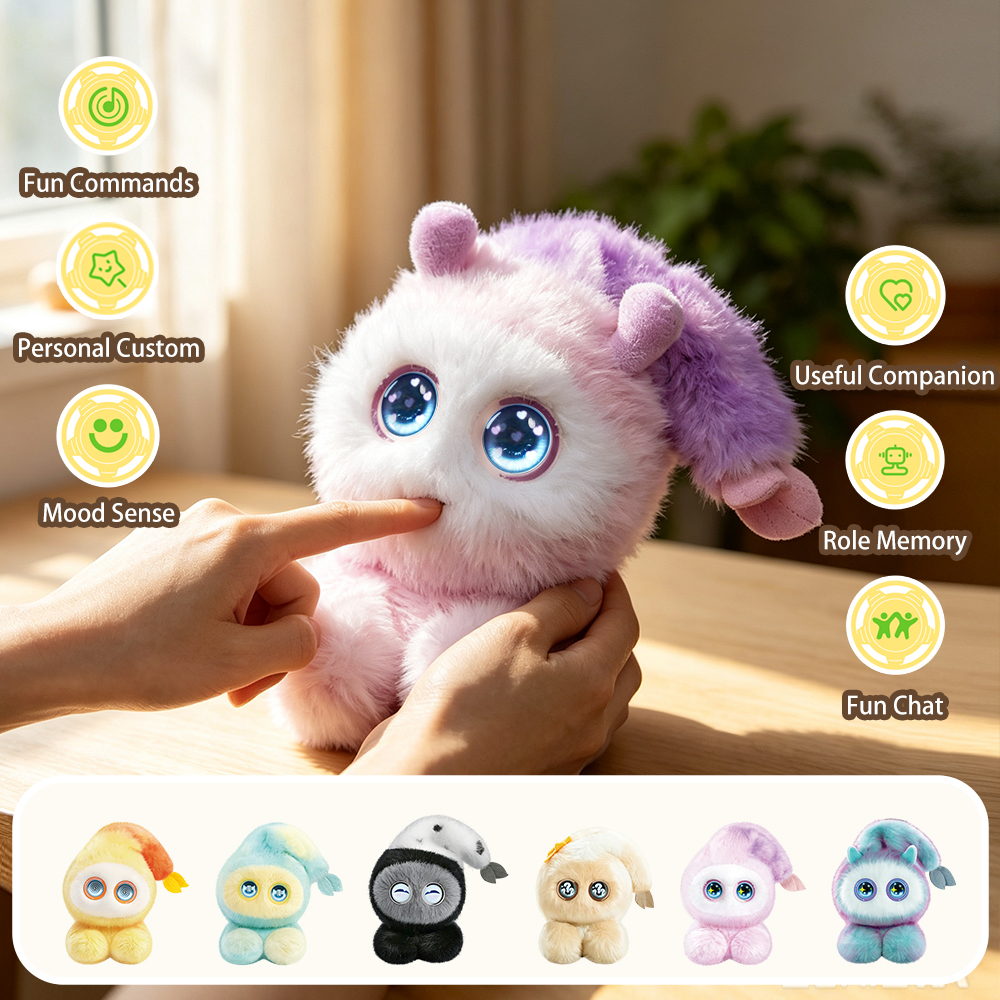 AI 搭載トーキング人形電子ペットスマートロボット Doubao 感情的なコンパニオンキノコエルフおもちゃギフト