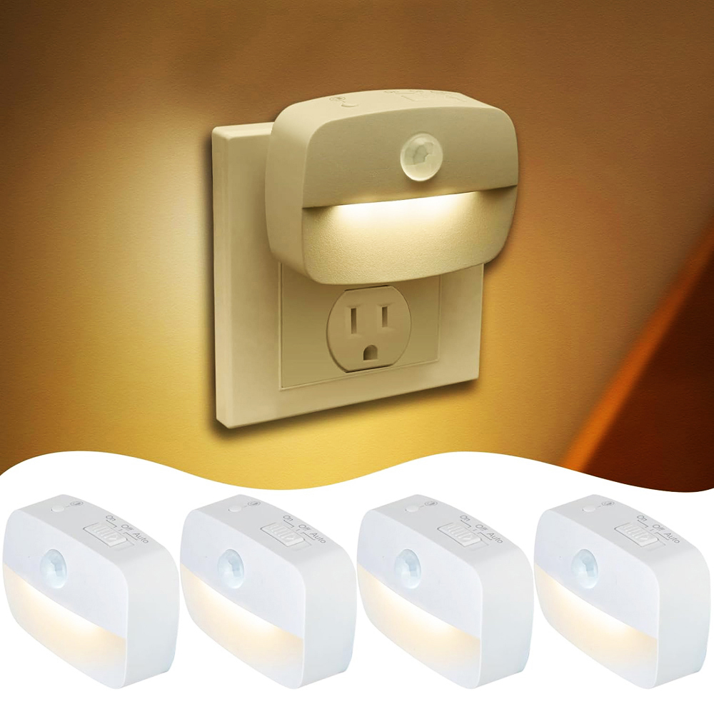 LED ナイトライト EU プラグインスマートモーションセンサーライト 220V 壁ランプ家庭用通路トイレ廊下階段キッチン寝室ナイトランプ