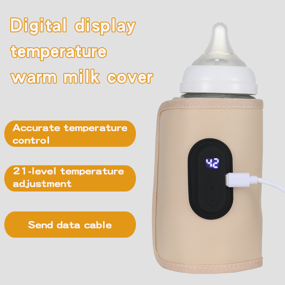 Portablel 哺乳瓶ウォーマー ウォーターフォーミュラミルクウォーマー ベビーバッグ USB 哺乳瓶ヒーター 旅行用ベビー用断熱バッグ
