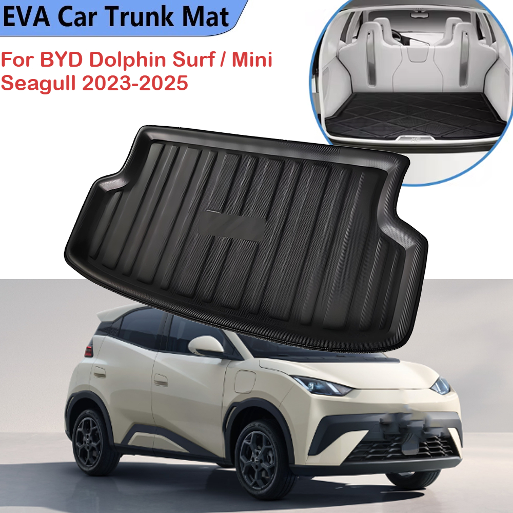 EVA 車のリアトランクマット BYD イルカサーフミニカモメ 2023 24 2025 防水貨物カーペットマット収納パッド自動車の付属品