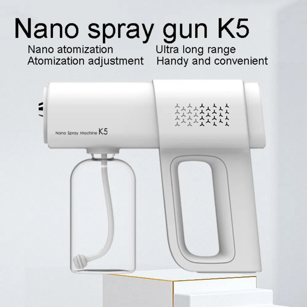 380 ミリリットル電気ナノ青色光スチームスプレー K5 ワイヤレス曇り消毒スプレーガン Type-C 噴霧消毒機