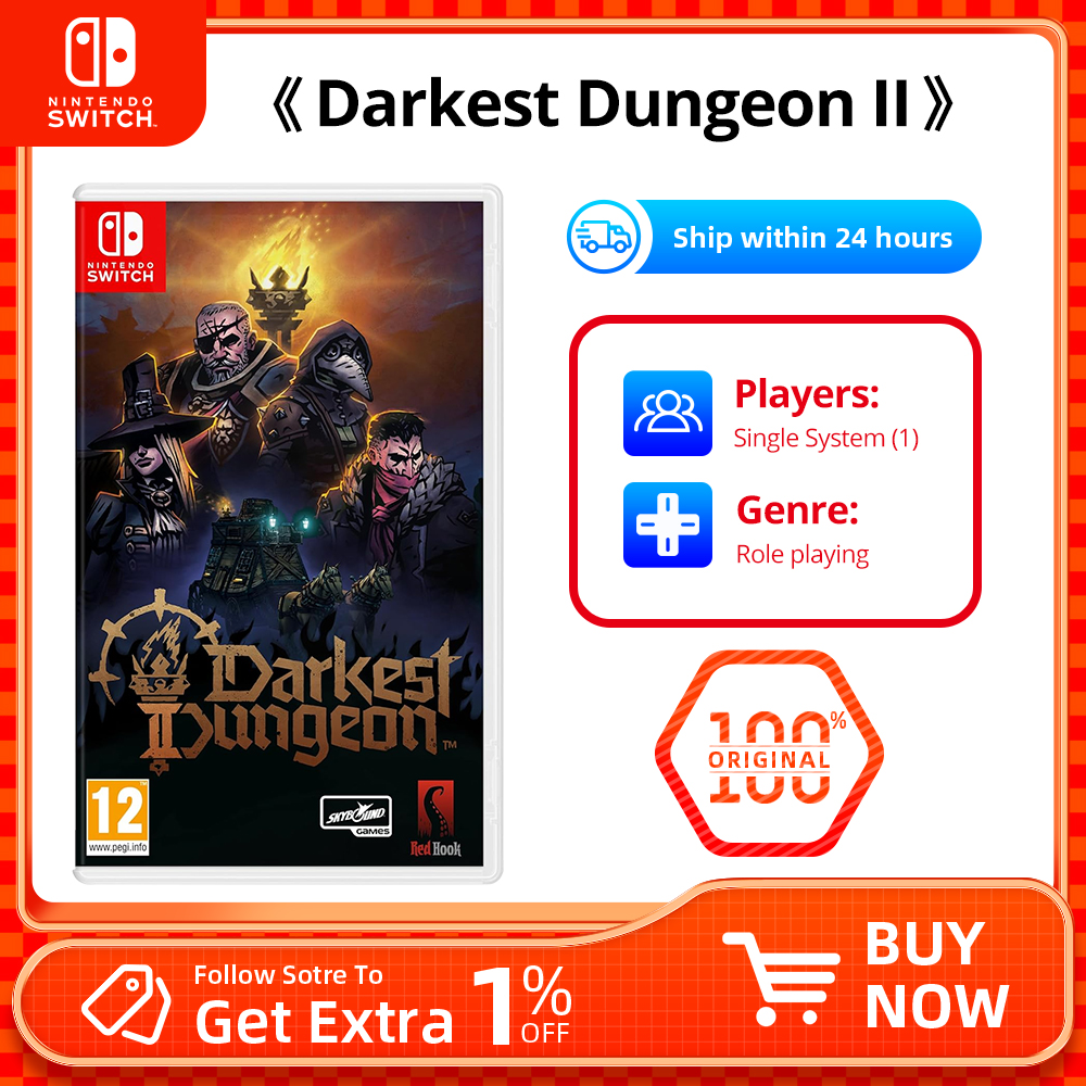 Nintendo Switch -Darkest Dungeon II - US version - Games Deals 100% オリジナル物理ゲームカード戦略格闘ゲーム (Switc 用)