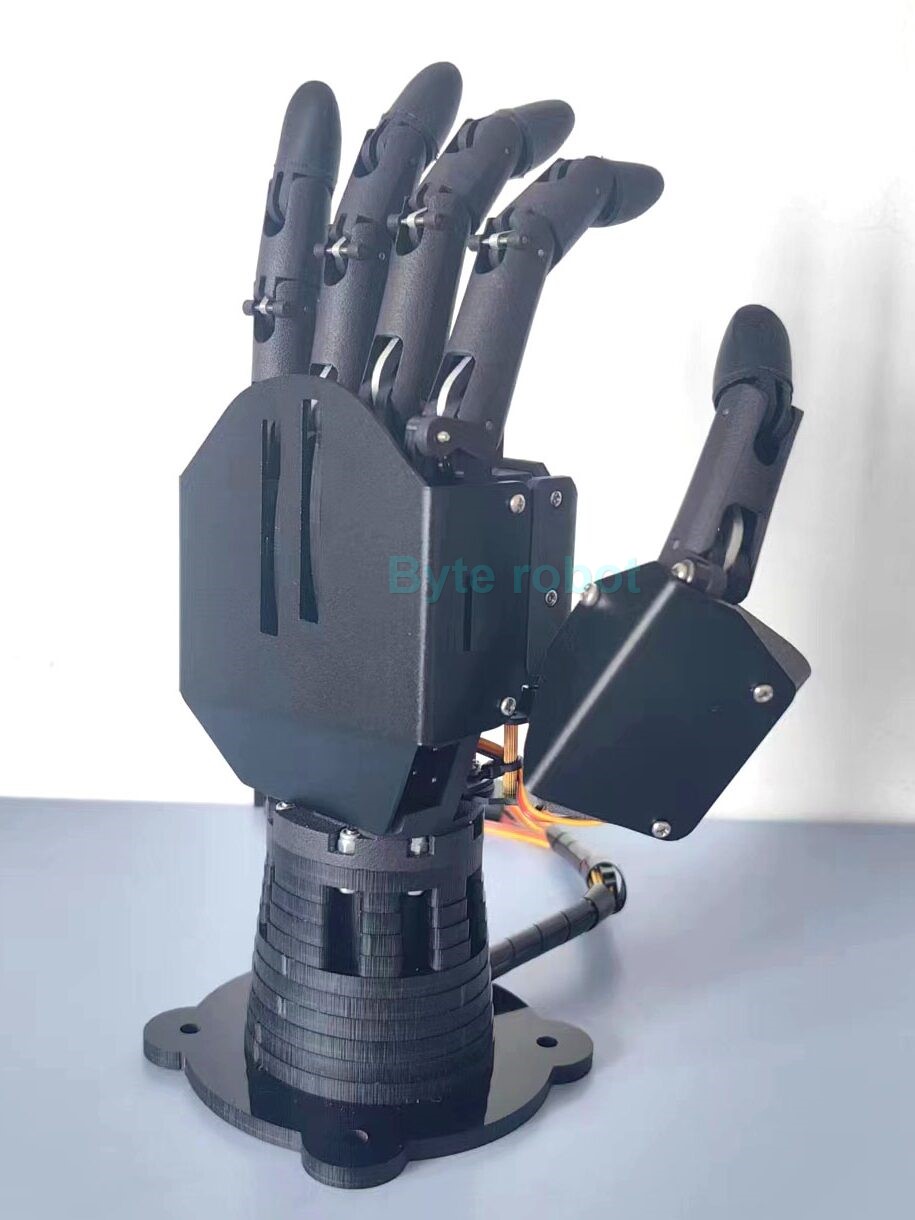 6 自由度ロボットハンド 5 本指サーボ制御左右バイオニックパーム組み立てグリッパー爪プログラマブルロボットハンドキット用