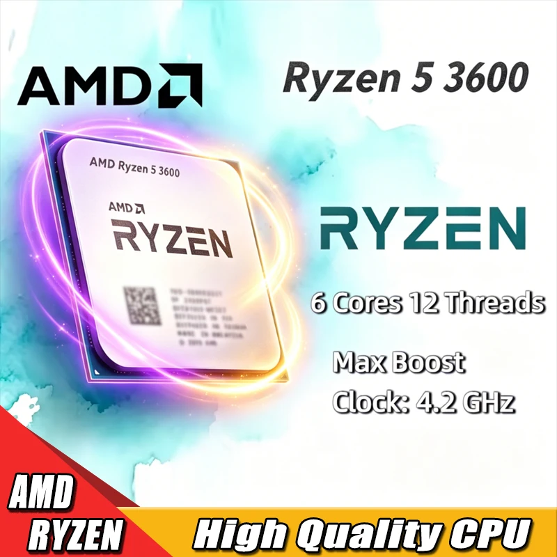 AMD Ryzen 5 3600 AMD R5 3600 CPU 6 コア 12 スレッド 4.4GHz ロック解除デスクトップ プロセッサ ソケット AM4 ゲーミング CPU パッケージなし