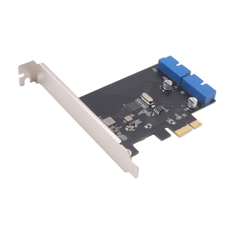BG-PCI Express USB 3.0 19ピン拡張カード PCIE 1Xから2ポートUSB 3 19ピンアダプタ 内部USB3 20ピンハブヘッダー 使いやすい