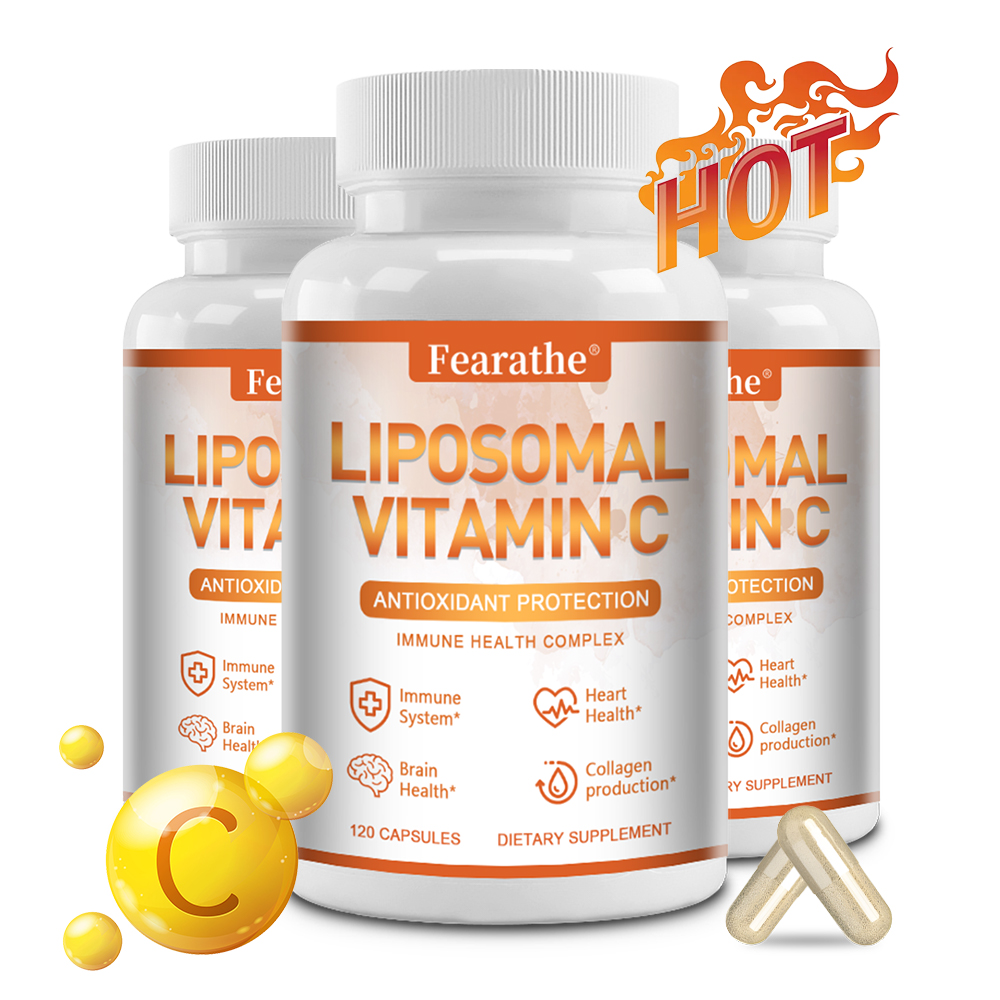 高吸収リポソームビタミンCカプセル1000mg、抗酸化物質、免疫力を高め、コラーゲン合成を促進